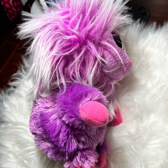 Ty Frizzys Zwippy 9” Plush Stuffed Monster Toy Sparkle Big Eyes - Picture 7 of 16